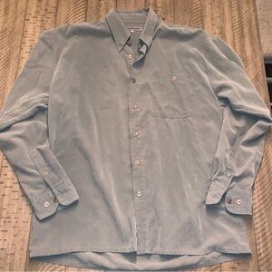 Maxini Collezione Vintage Moss Green Button Down Shirt with Collar